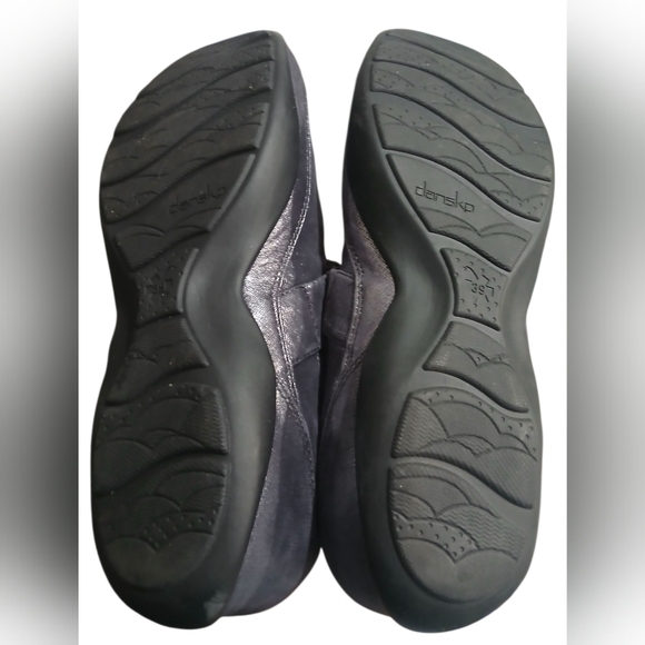 Dansko Leather Blue Metallic Mary Jane Womans 39 8.5 Womans - Picture 9 of 9